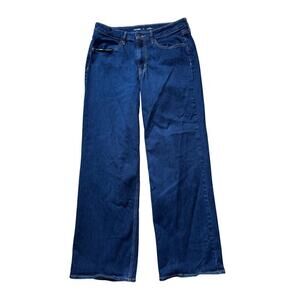 OLD NAVY WOW Wide Leg Denim Blue Jeans, Woman's Jeans/Pants; High Rise, Wide Leg